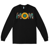 Black sunflower mom Long Sleeve Tee - Artiststas
