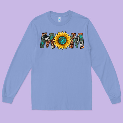 Sunflower Mom Long Sleeve Tee Designed By Artiststas
