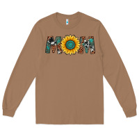 Toasted Coconut sunflower mom Long Sleeve Tee - Artiststas