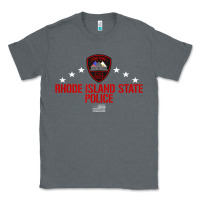 Charcoal Heather rhode island state police Classic Tee - linhVisuals