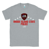 Heather Grey rhode island state police Classic Tee - linhVisuals