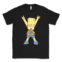 Black groovy bart Classic Tee - linhVisuals
