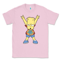 Bubblegum Pink groovy bart Classic Tee - linhVisuals
