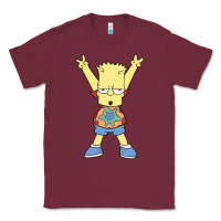 Burgundy groovy bart Classic Tee - linhVisuals
