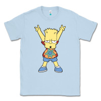 Dusty Blue groovy bart Classic Tee - linhVisuals