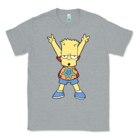 Heather Grey groovy bart Classic Tee - linhVisuals