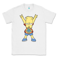 White groovy bart Classic Tee - linhVisuals