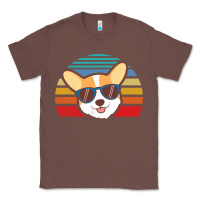 Chestnut cool corgi vintage 80s dog lover Classic Tee - linhVisuals