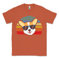 Copper cool corgi vintage 80s dog lover Classic Tee - linhVisuals
