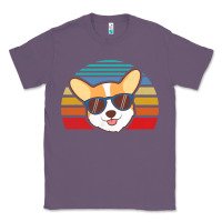 Lavender cool corgi vintage 80s dog lover Classic Tee - linhVisuals