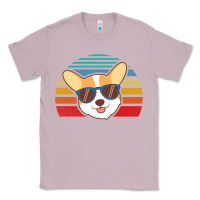 Lilac cool corgi vintage 80s dog lover Classic Tee - linhVisuals