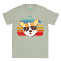 Matcha cool corgi vintage 80s dog lover Classic Tee - linhVisuals