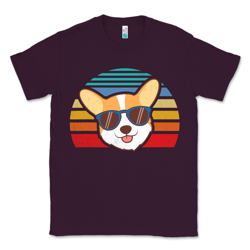 Cool Corgi Vintage 80s Dog Lover Classic Tee by linhVisuals | Teevron