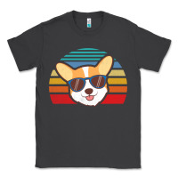 Smoke cool corgi vintage 80s dog lover Classic Tee - linhVisuals