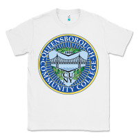 White queensborough community college Classic Tee - linhVisuals