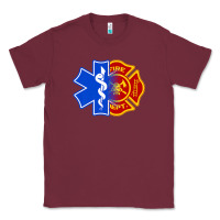 Burgundy emt firefighter ems fire first responder premium Classic Tee - linhVisuals