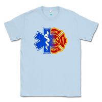 Dusty Blue emt firefighter ems fire first responder premium Classic Tee - linhVisuals
