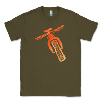 Army Green fat bike mountain biking Classic Tee - linhVisuals
