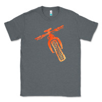 Charcoal Heather fat bike mountain biking Classic Tee - linhVisuals