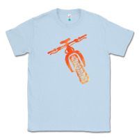 Dusty Blue fat bike mountain biking Classic Tee - linhVisuals