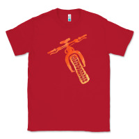 Red fat bike mountain biking Classic Tee - linhVisuals