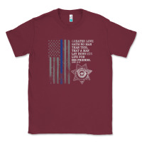 Burgundy police in america correctional officer prayer Classic Tee - linhVisuals