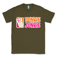 Army Green donut coffee lover dunkie junkie Classic Tee - linhVisuals