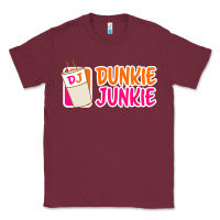 Burgundy donut coffee lover dunkie junkie Classic Tee - linhVisuals