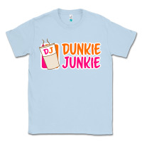 Dusty Blue donut coffee lover dunkie junkie Classic Tee - linhVisuals