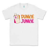 White donut coffee lover dunkie junkie Classic Tee - linhVisuals