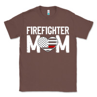 Chestnut female firefighter mom thin red line flag firefighting premium Classic Tee - linhVisuals
