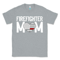 Heather Grey female firefighter mom thin red line flag firefighting premium Classic Tee - linhVisuals