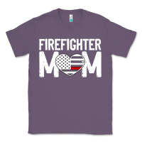Lavender female firefighter mom thin red line flag firefighting premium Classic Tee - linhVisuals