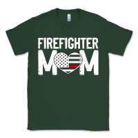 Sports Green female firefighter mom thin red line flag firefighting premium Classic Tee - linhVisuals