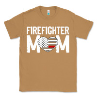 Toasted Coconut female firefighter mom thin red line flag firefighting premium Classic Tee - linhVisuals