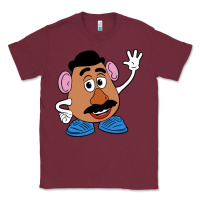Burgundy mr potato Classic Tee - linhVisuals