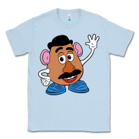 Dusty Blue mr potato Classic Tee - linhVisuals