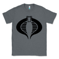 Charcoal Heather Gi Joe Cobra Vintage Classic Tee - linhVisuals
