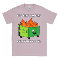 Lilac dumpster fire its fine im fine Classic Tee - linhVisuals