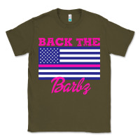 Army Green NICKI BACK THE BARBZ Classic Tee - linhVisuals