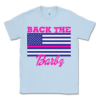 Dusty Blue NICKI BACK THE BARBZ Classic Tee - linhVisuals