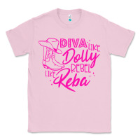 Bubblegum Pink Reba Mcentire Diva Like Dolly Rebel Like Reba Classic Tee - linhVisuals