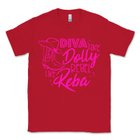 Red Reba Mcentire Diva Like Dolly Rebel Like Reba Classic Tee - linhVisuals