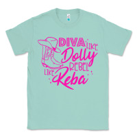 Seafoam Reba Mcentire Diva Like Dolly Rebel Like Reba Classic Tee - linhVisuals