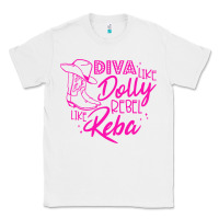 White Reba Mcentire Diva Like Dolly Rebel Like Reba Classic Tee - linhVisuals