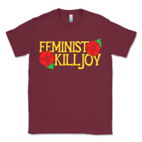 Burgundy feminist killjoy retro women woman Classic Tee - linhVisuals