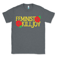 Charcoal Heather feminist killjoy retro women woman Classic Tee - linhVisuals