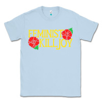 Dusty Blue feminist killjoy retro women woman Classic Tee - linhVisuals