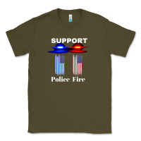 Army Green support our police & fire departments   1st responders premium Classic Tee - linhVisuals