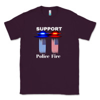 Plum support our police & fire departments   1st responders premium Classic Tee - linhVisuals